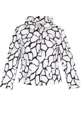 Kabátek se vzorem, černo-bílé