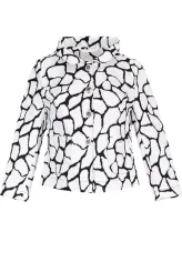 Kabátek se vzorem, černo-bílé