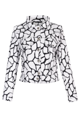 Bundička s černobílým vzorem