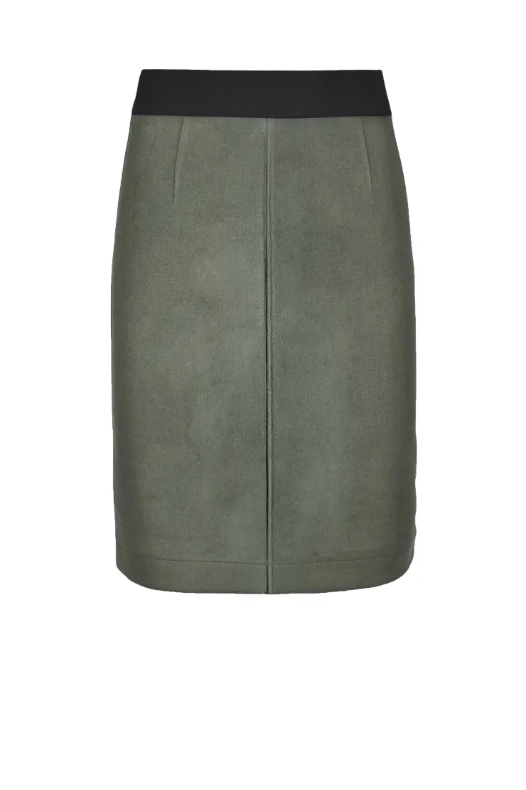 Pouzdrová sukně, khaki